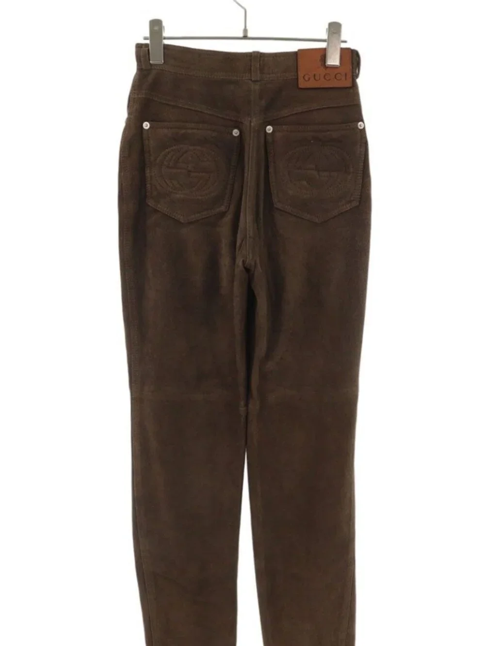 Gucci Leather Long Pants 40